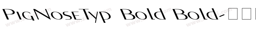 PigNoseTyp Bold Bold字体转换